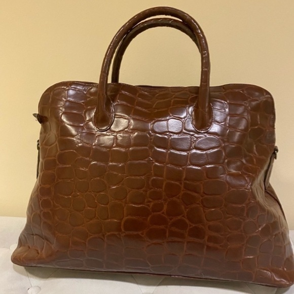 Ralph Lauren vintage safari croc embossed XL bag - Picture 9 of 16
